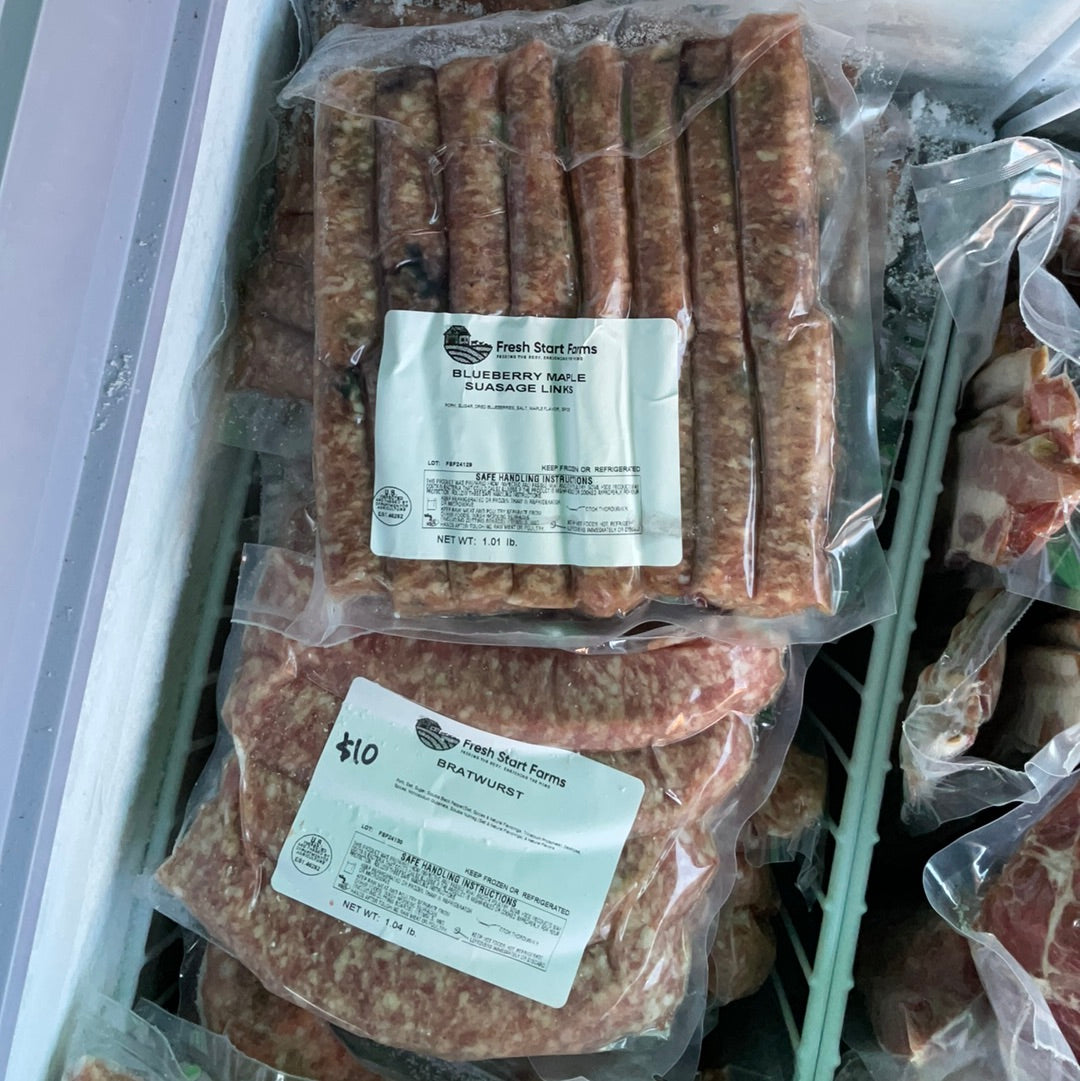 Blueberry Maple Breakfast Sausage Links | Local Breakfast Sausage in Omaha