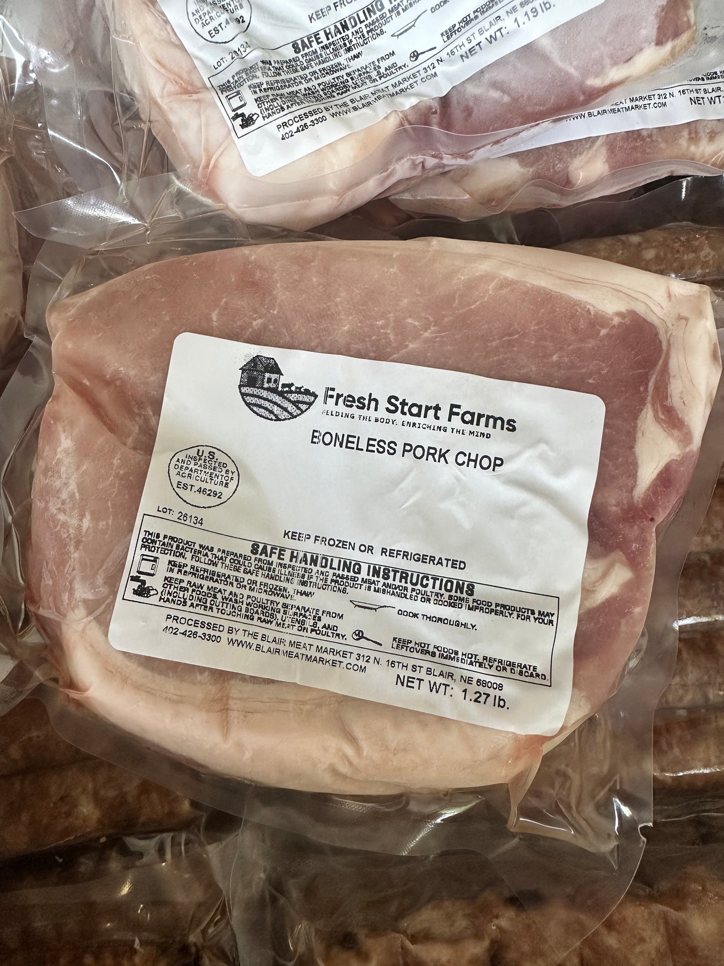 Boneless Pork Chops | Locally Raised Pork in Omaha